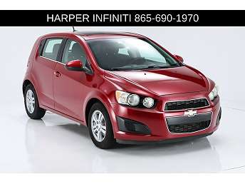 Red Chevrolet Sonic Hatchback 2014