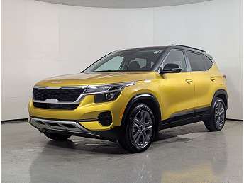 Yellow Kia Seltos SUV 2022