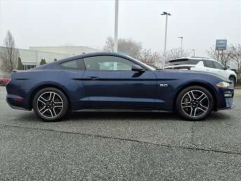 Blue Ford Mustang Coupe 2020