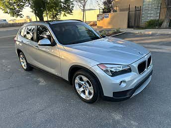 Silver BMW X1 SUV 2014