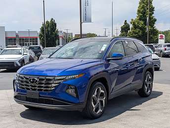 Blue Hyundai Tucson SUV 2023