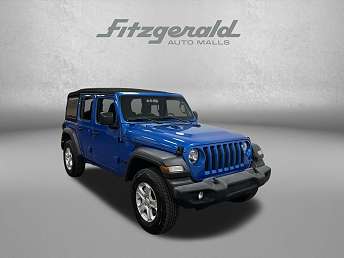 Blue Jeep Wrangler SUV 2021