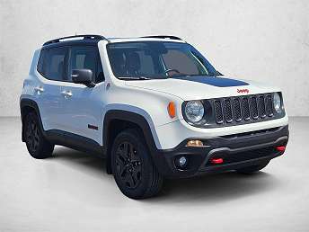 White Jeep Renegade SUV 2018