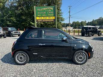 Black Fiat 500 Convertible 2012
