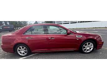 Burgundy Cadillac STS Sedan 2008