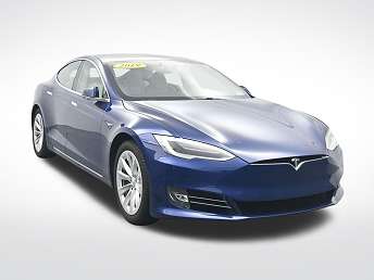 Blue Tesla Model S Sedan 2019
