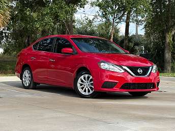 Red Nissan Sentra Sedan 2018