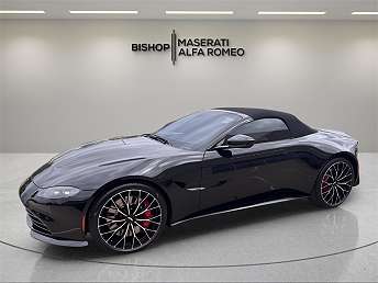 Black Aston Martin V8 Vantage Convertible 2023