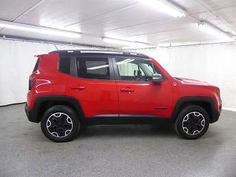Red Jeep Renegade SUV 2015