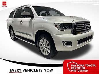 White Toyota Sequoia SUV 2020