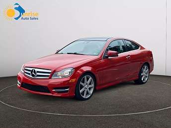 Red Mercedes-Benz C-Class C 350 2013
