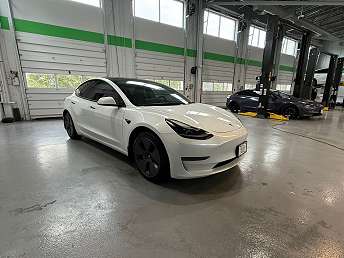 White Tesla Model 3 Sedan 2021