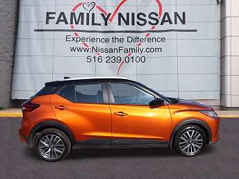 Orange Nissan Kicks SUV 2024