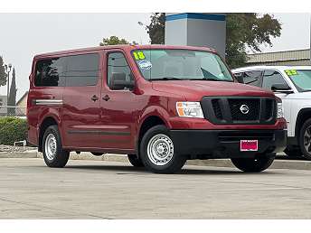 Red Nissan NV Van 2018